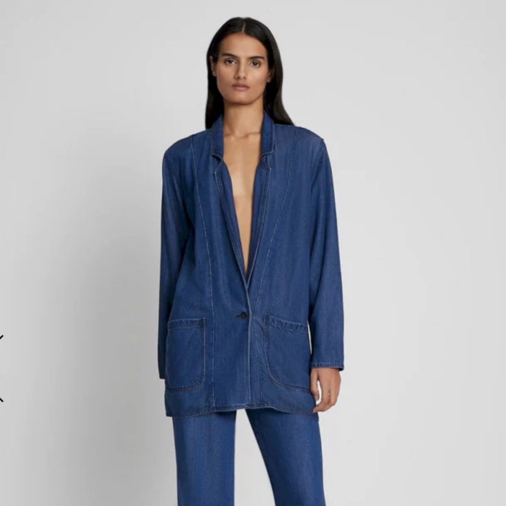 Denim Lustre Blazer